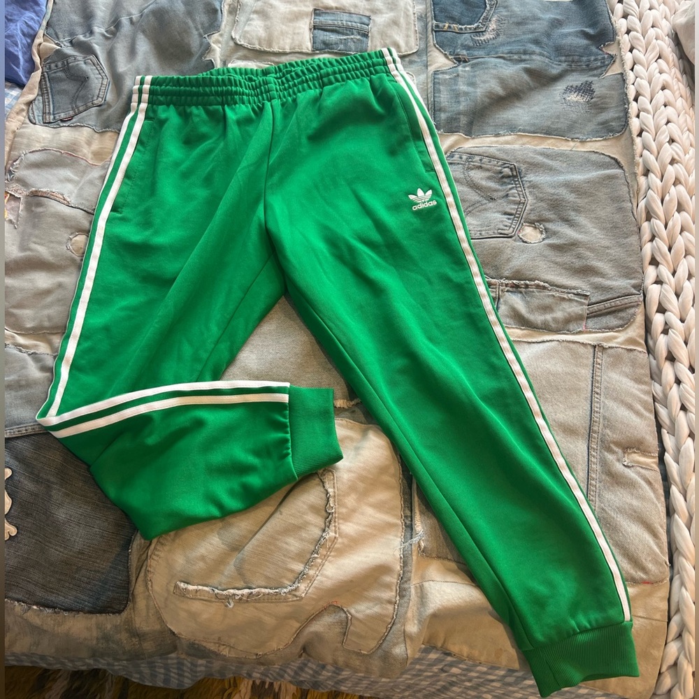 Adidas Kelly green track pants